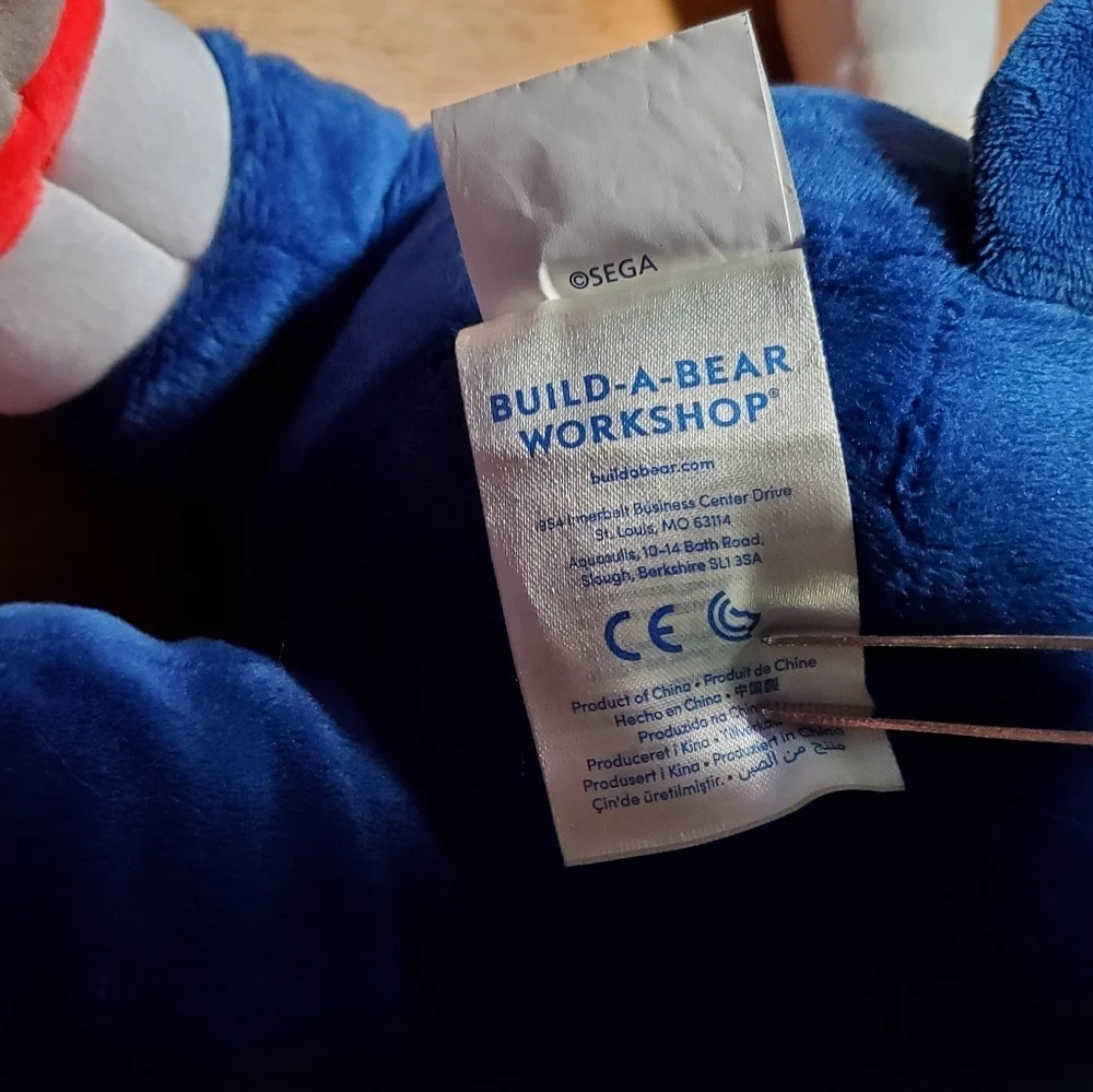 Sonic the Hedgehog Build A Bear Plush